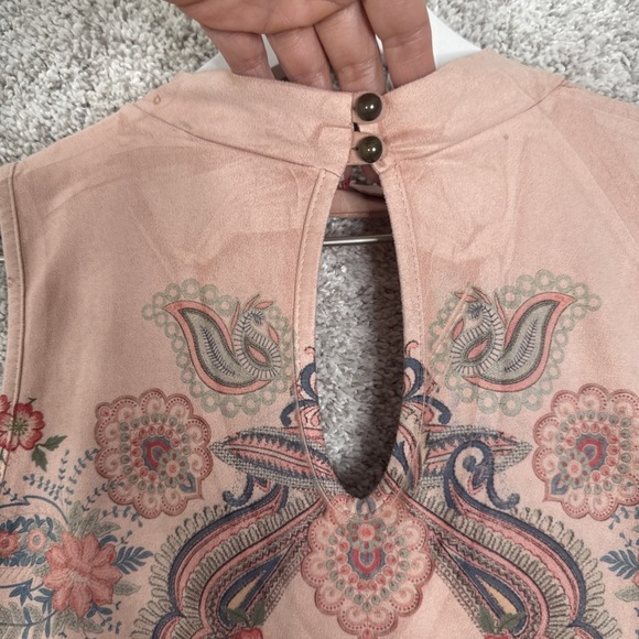 Blu Pepper Floral Paisley Tunic Tank Dress Large - Picture 6 of 9